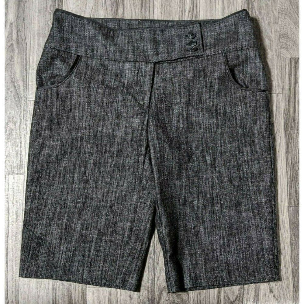 (3/$27) Takara Grey Black Heather‎ Bermuda Shorts